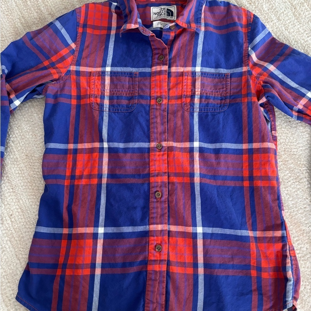 The North Face Women's Vibrant Plaid Shirt Small - Picture 2 of 7